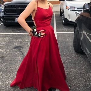 Red Sherri Hill Prom Dress
